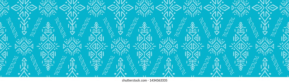 African Ethnic Style Vector Seamless Pattern