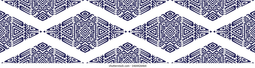 African Ethnic Style Vector Seamless Pattern