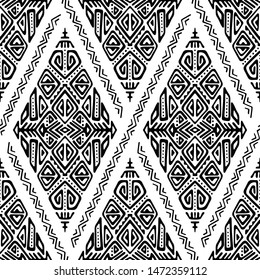 African Ethnic Style Vector Seamless Pattern