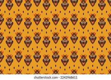 African ethnic traditional green pattern. seamless beautiful Kitenge, chitenge style. fashion design in colorful. Geometric circle abstract motif. Floral Ankara prints, African wax prints. 
