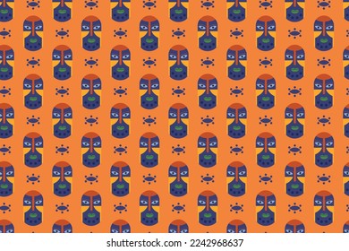 African ethnic traditional pattern . seamless beautiful Kitenge, chitenge, dutch wax style. fashion design in colorful. Geometric abstract motif. African wax prints. Vector illustration