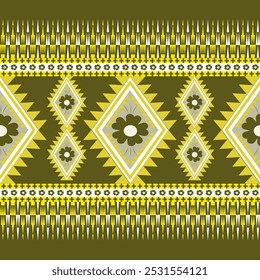 African ethnic traditional pattern. seamless beautiful Kitenge, chitenge style. fashion design in colorful. Geometric circle abstract motif. Floral Ankara prints, African wax prints.