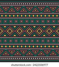 african ethnic tribal pattern colorful seamless design