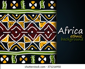African Ethnic Vector Background.Tribal Pattern. Arabic or African Style