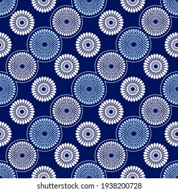 African fabric pattern, picture art and abstract background.