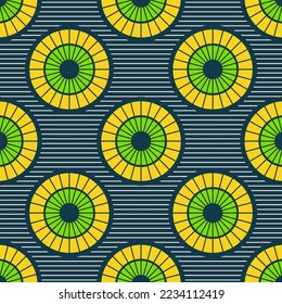 African Fabric Tribal Pattern Design Art seamless, ethnic 