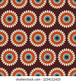 African Fabric Tribal Pattern Design Art seamless, ethnic 