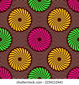 Diseño de patrones tribales de tejidos africanos, arte sin fisuras, étnico 