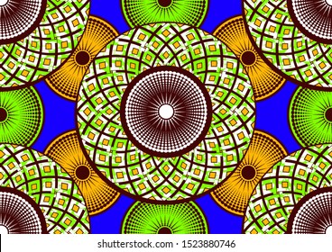 african fashion seamless pattern ornament in vibrant colours., picture art and abstract background, vector illustration file EPS10. 