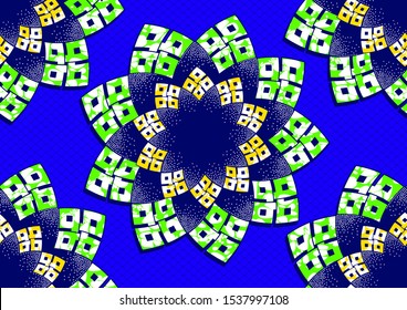 african fashion seamless pattern ornament in vibrant colours., picture art and abstract background, vector illustration file EPS10. 
