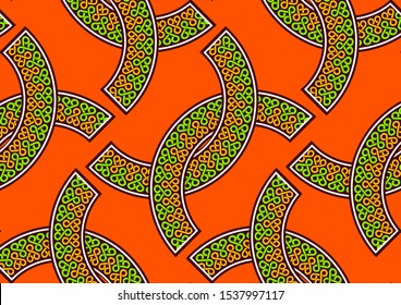 african fashion seamless pattern ornament in vibrant colours., picture art and abstract background, vector illustration file EPS10. 