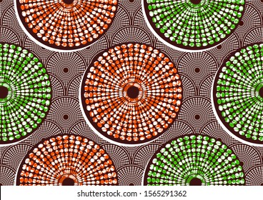 african fashion seamless pattern ornament in vibrant colours, picture art and abstract background for Fabric Print, Scarf, Shawl, Carpet, Kerchief, Handkerchief, vector illustration file EPS10. 