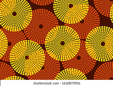 african fashion seamless pattern ornament in vibrant colours, picture art and abstract background for Fabric Print, Scarf, Shawl, Carpet, Kerchief, Handkerchief, vector illustration file EPS10. 