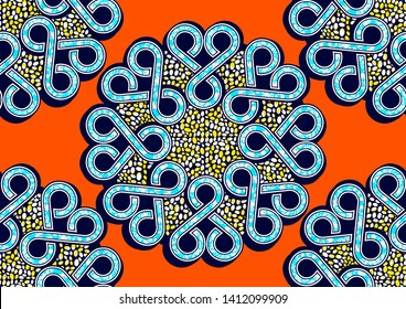 african fashion seamless pattern, vector illustration file. 