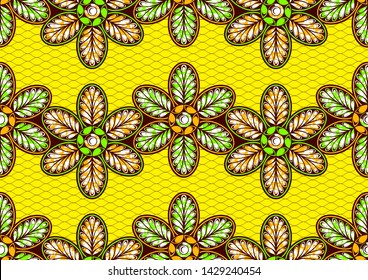 african fashion seamless pattern, vector illustration file. 