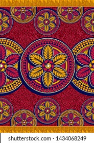 african fashion seamless pattern, vector illustration file. 