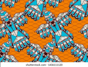 african fashion seamless pattern, vector illustration file. 