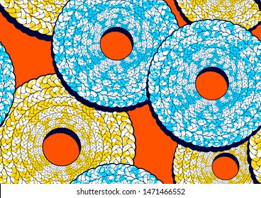 african fashion seamless pattern, vector illustration file. 