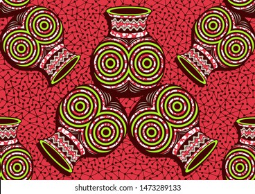 african fashion seamless pattern, vector illustration file. 