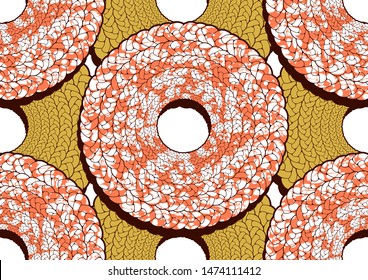 african fashion seamless pattern, vector illustration file. 