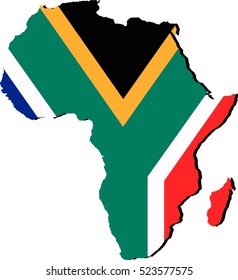 African flag map.
