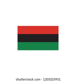 african flag. vector