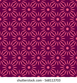 African flower pattern pink and purple