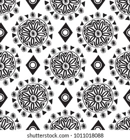 African flower print