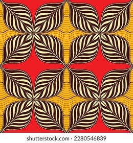 african flower seamless pattern picture art and abstract background, textile fashion, tribal abstract hand-draw, summer fashion artwork for Fabric print, clothes, scarf, shawl, carpet, bag