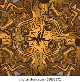 African folklore ornament