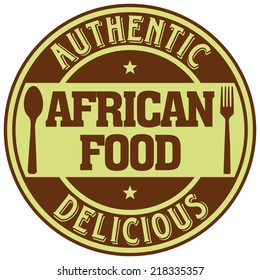 African Food Label