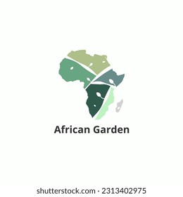 African fusion logo with a garden feel.