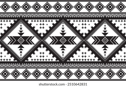 African Geometric Ethnic Pattern Black
A black and white geometric pattern with large diamonds and intricate details.
African geometric ethnic style
Design for textiles,fabric,clothing