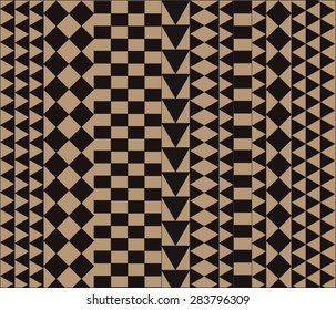 
African geometric ornament. Vector background