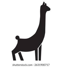 african giraffe logo vector design