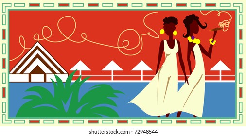 African girl
