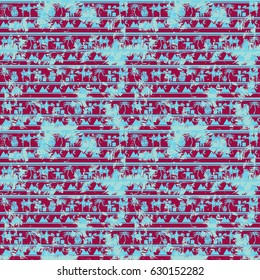 African grunge seamless pattern. Vector illustration