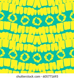 African hand drawing seamless pattern. Tribal ornament. Vector illustration eps 10.