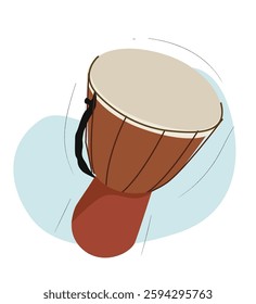 African hand drum or djembe drum.A common percussion instrument in Central Asia and Anatolia. Darbuka