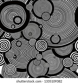 African hand-drawn ethno pattern, tribal background. It can be used for wallpaper, web page and others.  Vector illustration.