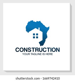 African home logo template design vector, construction logo vector