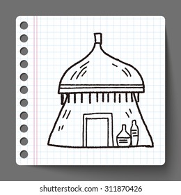 African house doodle