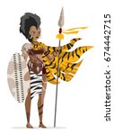 african hunter woman