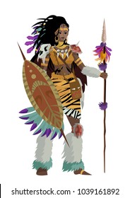african huntress warrior