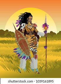 african huntress warrior