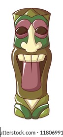 African idol icon. Cartoon of african idol vector icon for web design isolated on white background