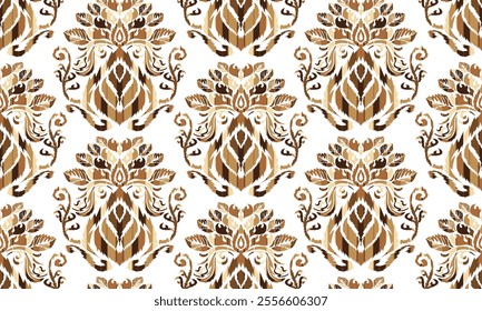 African Ikat Embroidery Patterns, Boho Paisley, Ikat Patterns, Ethnic Patterns Design for background, carpet, wallpaper, clothing, wrapping, batik, fabric, embroidery style vector illustration.