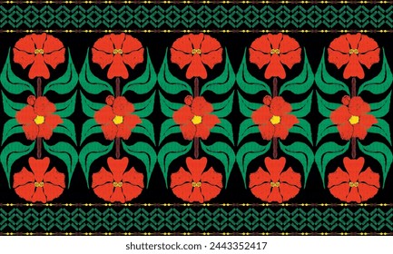 African ikat ethnic native pattern.Traditional kente,ankara,kitenge,chitenge,capulana african wax print fabric pattern.Abstract vector motif pattern.fabric,clothing,blanket,carpet,woven,wrap,decorate.