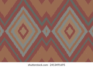 African Ikat floral paisley embroidery on white background.geometric ethnic oriental pattern traditional.Aztec style abstract vector illustration.design for texture,fabric,clothing,wrapping,carpet.