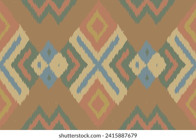 African Ikat floral paisley embroidery on white background.geometric ethnic oriental pattern traditional.Aztec style abstract vector illustration.design for texture,fabric,clothing,wrapping,carpet.
